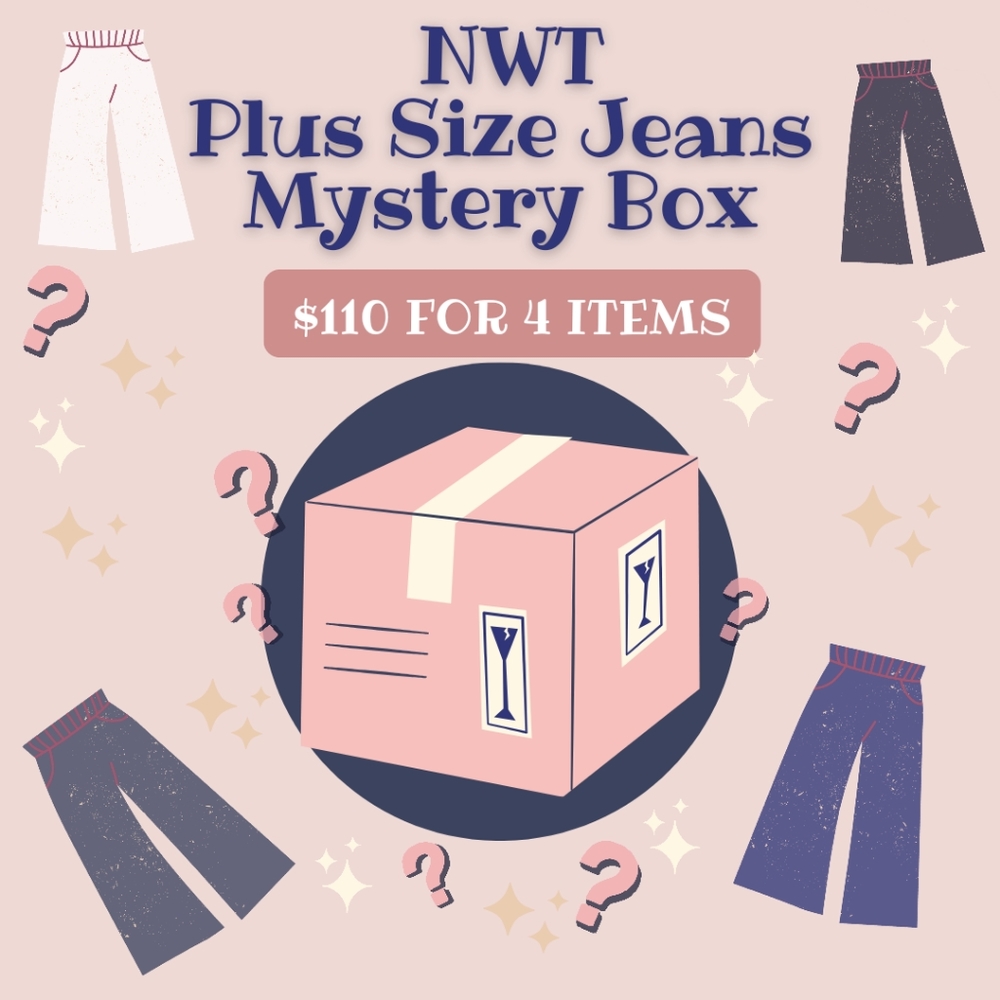Plus Size Jeans Mystery Box All NWT